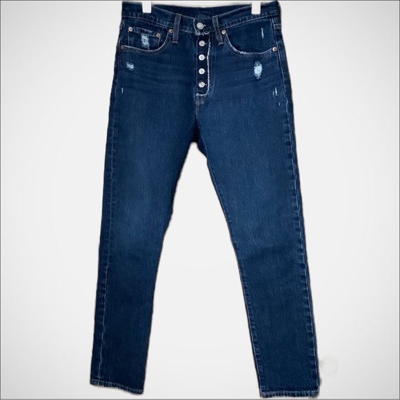 Levi's Denim - LEVI'S 501 S Skinny High Rise Blue Jeans